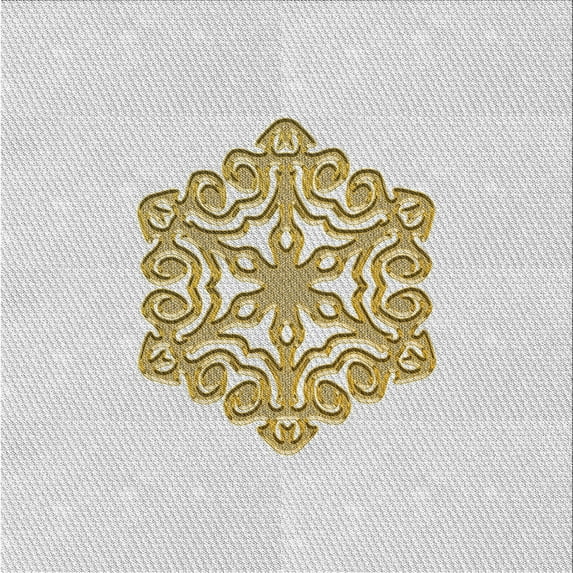 Ahgly Company Indoor Square Patterned Pearl White Beige Novelty Area Rugs, 4' Square
