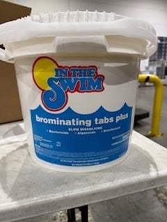In The Swim Bromine Plus Tablets and Bromine Booster Bundle: 8 Pound Bucket of 1-inch Bromine Tablets and 2 Pound Brom Booster for Spas & Hot Tubs BP8_BB1
