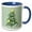 Blue/White, variant on 3drose, Crazy Christmas Tree, 11oz Mug