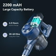 thumbnail image 4 of UMLO Cordless Vacuum Cleaner Lightweight Stick Vacuum for Hard Floor Carpet Pet Hair, 4 of 9