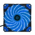 thumbnail image 2 of Ludlz 12x12cm 12V 15 LED Ultra Silent Computer PC Case Cooling Cooler Heatsink Fan, 2 of 7