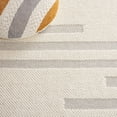 thumbnail image 6 of SAFAVIEH Natura Dara Geometric Striped Wool Area Rug, Ivory/Grey, 5' x 8', 6 of 8