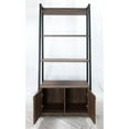 thumbnail image 3 of Coaster Transitional 29.5" Wood Bookcase with 2-Door in Walnut, 3 of 6