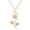 Yellow Gold, variant on 1/20 CT White Natural Diamond Encrusted Leaf Pendant Necklace 14k White Gold Over Sterling Silver with 18" Chain (I-J Color, I2-I3 Clarity)