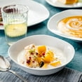 thumbnail image 6 of MALACASA, Series Elisa, 24-Piece Porcelain Dinnerware Set, Ivory White Dinner Set, Service for 6, 6 of 8