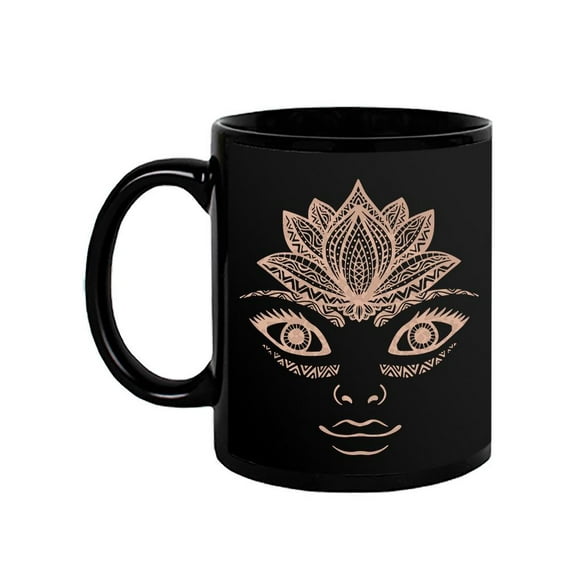 Flower And Woman Face Mug - Image by Shutterstock,