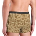 thumbnail image 4 of Bingfone Brown Flowers Men's Underwear - Casual Stretch Boxer Briefs-Medium, 4 of 7