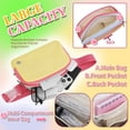 thumbnail image 6 of TINYAT Fanny Pack for Women 3 Zipper Pockets Waist Bag Waterproof Belt Bag Purse for Walking Shopping, 6 of 8