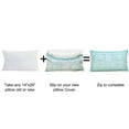 thumbnail image 4 of Home Soft Things 2 Piece Printed Microfiber Throw Pillow Cover Set - Emma Teal Aqua - 14" x 26", 4 of 5