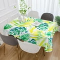 thumbnail image 5 of Tropical Palm Leaves Rectangle Tablecloth, Dust Proof Anti Wrinkle Wipeable Table Cloth Tabletop foration of Dinner Kitchen Wedding Holiday Party 54"x72" Decor Gift, 5 of 7