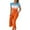 Orange, variant on Riforla Women Casual Fashion Print Ruffle Sleeve Vest Shirt Blouse Betton Pant with Belt Set Suits Sets for Women 2 Pieces Yellow M