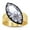 Vermeil, variant on Solitaire Engagement Ring for Women 3.00 Carat Marquise Cut Lab Grown Diamond Two Tone Wedding Anniversary Rings in 14K Yellow Gold Plated Vermeil Jewelry Gift for Her Size-6