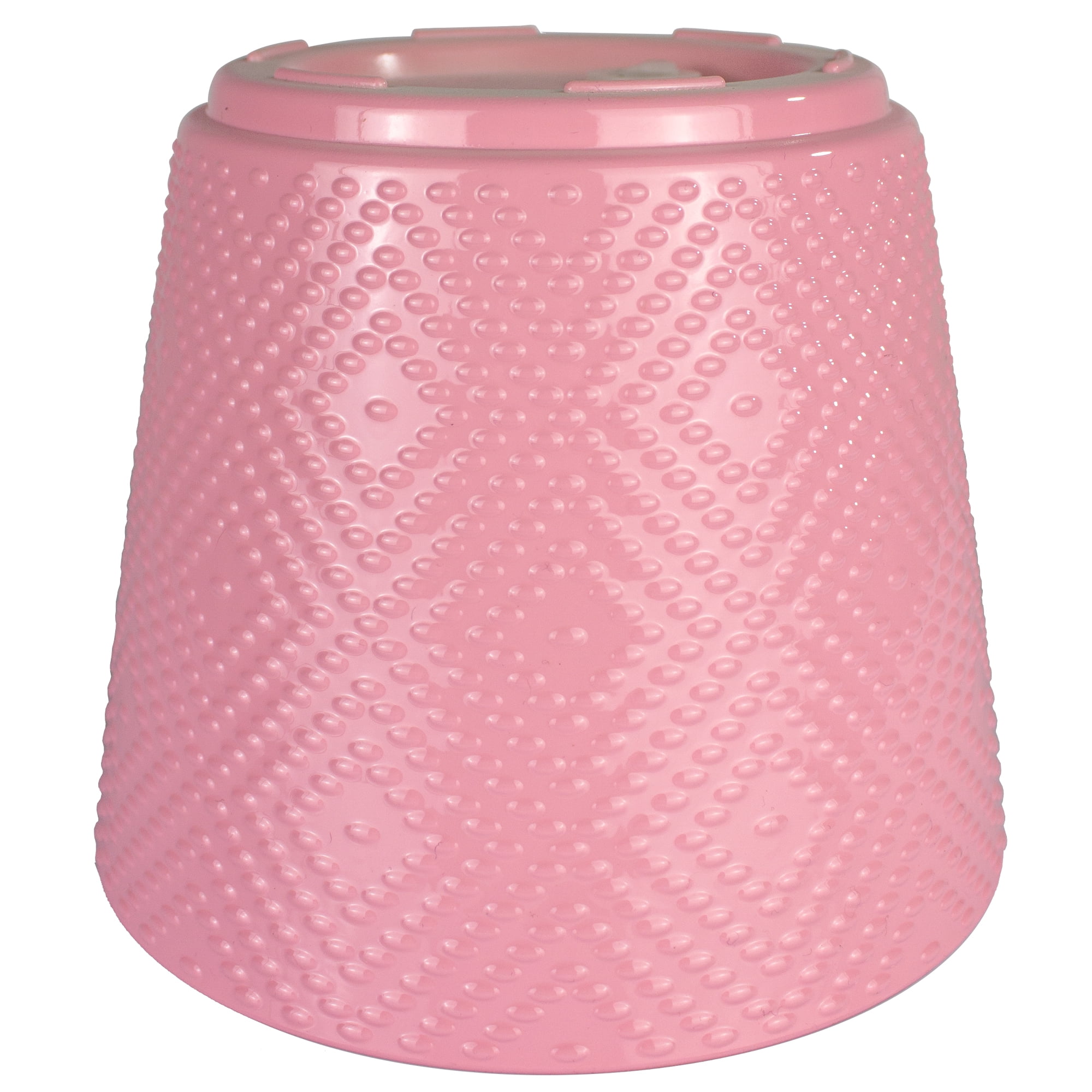 Mainstays 6in DIA Marley Pink Plastic Planter