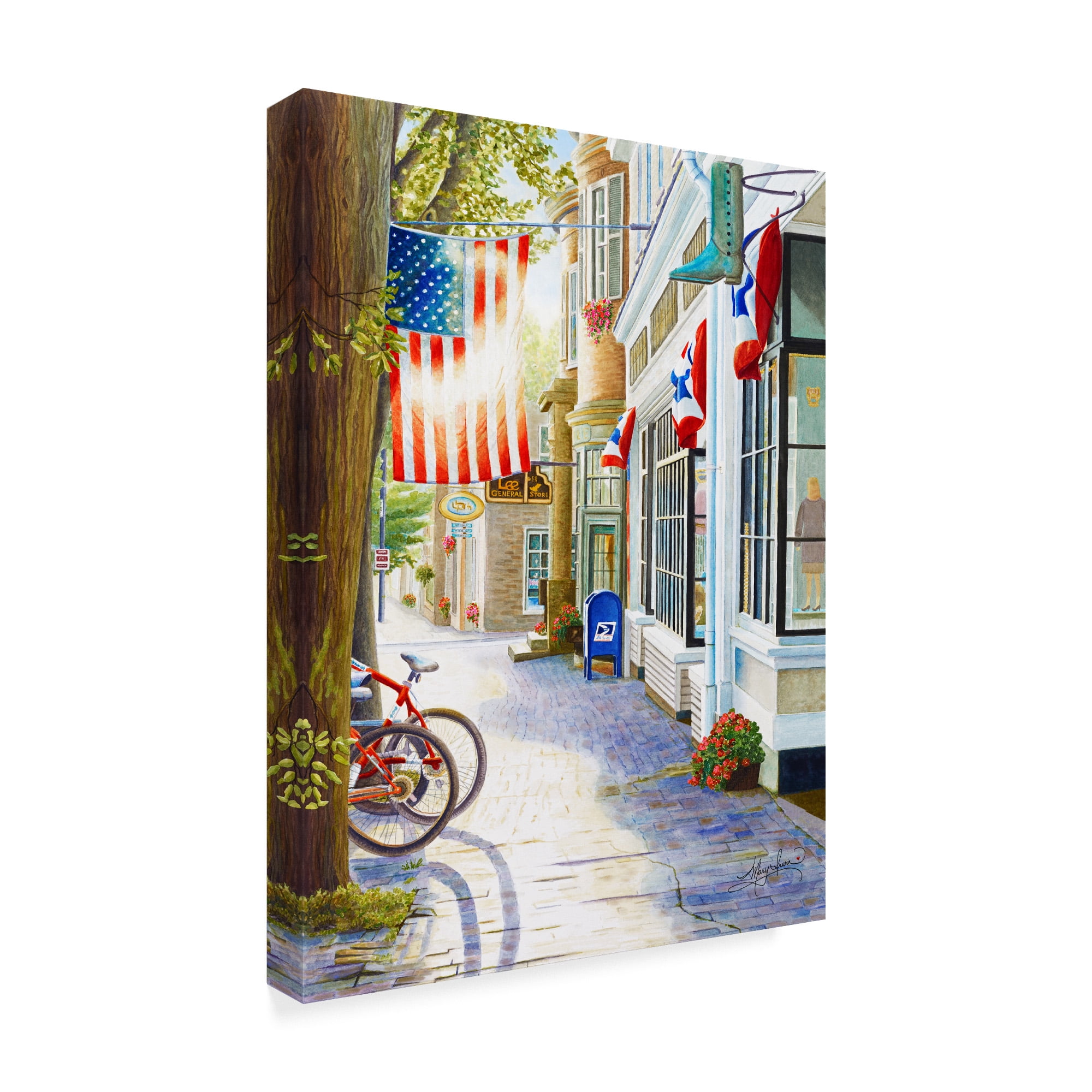 Trademark Fine Art 'Old Town Usa' Canvas Art by Mary Irwin
