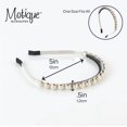 thumbnail image 5 of Motique Accessories Thin Headband for Women and Girls Velvet Beads, 5 of 5
