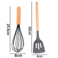 thumbnail image 2 of Juego de utensilios de cocina de 2 piezas, utensilios de cocina de madera fáciles de limpiar, utensilios de cocina para utensilios de cocina antiadherentes, 2 of 5
