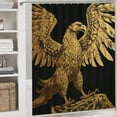 thumbnail image 6 of Orinice Eagle Snake Wings Bathroom Decor Set with Hooks, Colorful Luxurious Graphic Print Polyester Fabric Fashion Shower Curtain, Waterproof and Easy to Install 69x72, 6 of 7