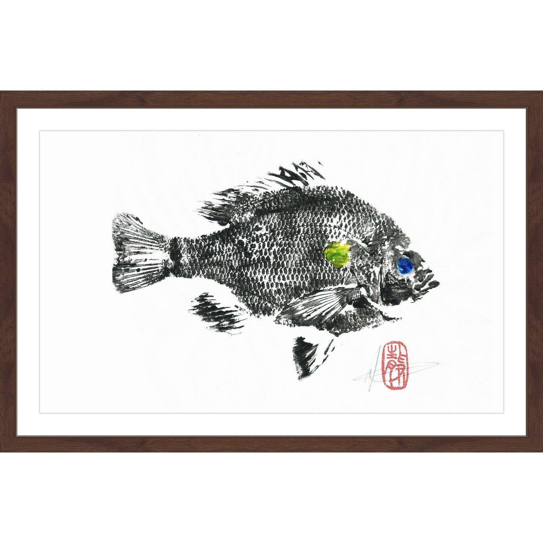 "Sunfish" Framed Painting Print