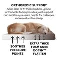 thumbnail image 6 of FurHaven Ultra Plush Orthopedic Deluxe Mattress Pet Bed for Dogs & Cats - Chocolate, Jumbo Plus, 6 of 11