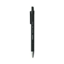 Universal UNV15510 1 mm Black Barrel Retractable Ballpoint Pens - Medium, Black (1 Dozen)