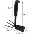 thumbnail image 3 of Hoe Garden Tool for Gardening, Dual Headed Hand Tiller Cultivator Rake Gardening Hand Tools for Digging and Weeding, 3 of 7