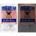 thumbnail image 2 of Caroline's Treasures BB3000CNL Patriotic Pug Brown Ceramic Night Light, 6x4x3", multicolor, 2 of 2