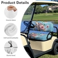 thumbnail image 6 of HUIACONG Turtle Hibiscus Non-Slip Golf Cart Seat Covers 2 Piece for Outdoor Summer, Golf Cart Seat Covers 2 Pack Breathable Material, 6 of 7