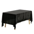 thumbnail image 1 of Unique Bargains Rectangle Velvet Tablecloth 160x280cm Black Washable for Wedding or Banquet, 1 of 5