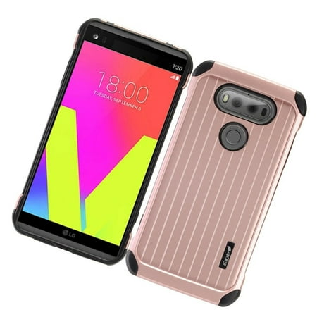 LG V20 Case, by Insten Dual Layer [Shock Absorbing] Hybrid Rubberized Hard Plastic/Soft Silicone Case Cover For LG (Best Vr For Lg V20)