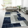 thumbnail image 4 of L'Baiet Verena Geometric Area Rug Blue Grey 2' x 3' Small Throw Rugs Carpet for Living Room, Bedroom, Dining Table, Office, Hallway, Foyer | Neutral Colorful Modern Abstract Home Decor, 4 of 8