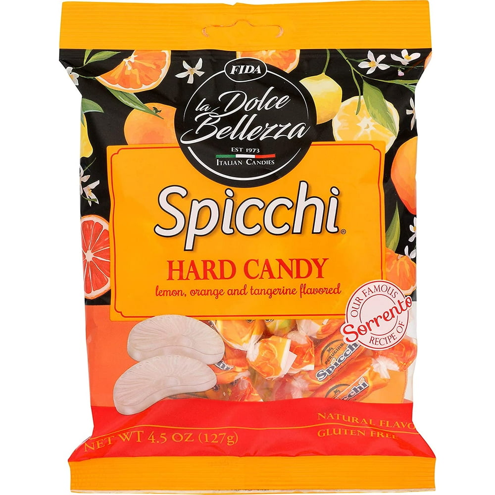 Fida Hard Filled Italian Candy, Spicchi Sorrento, 4.5 Ounce (Pack of 12)