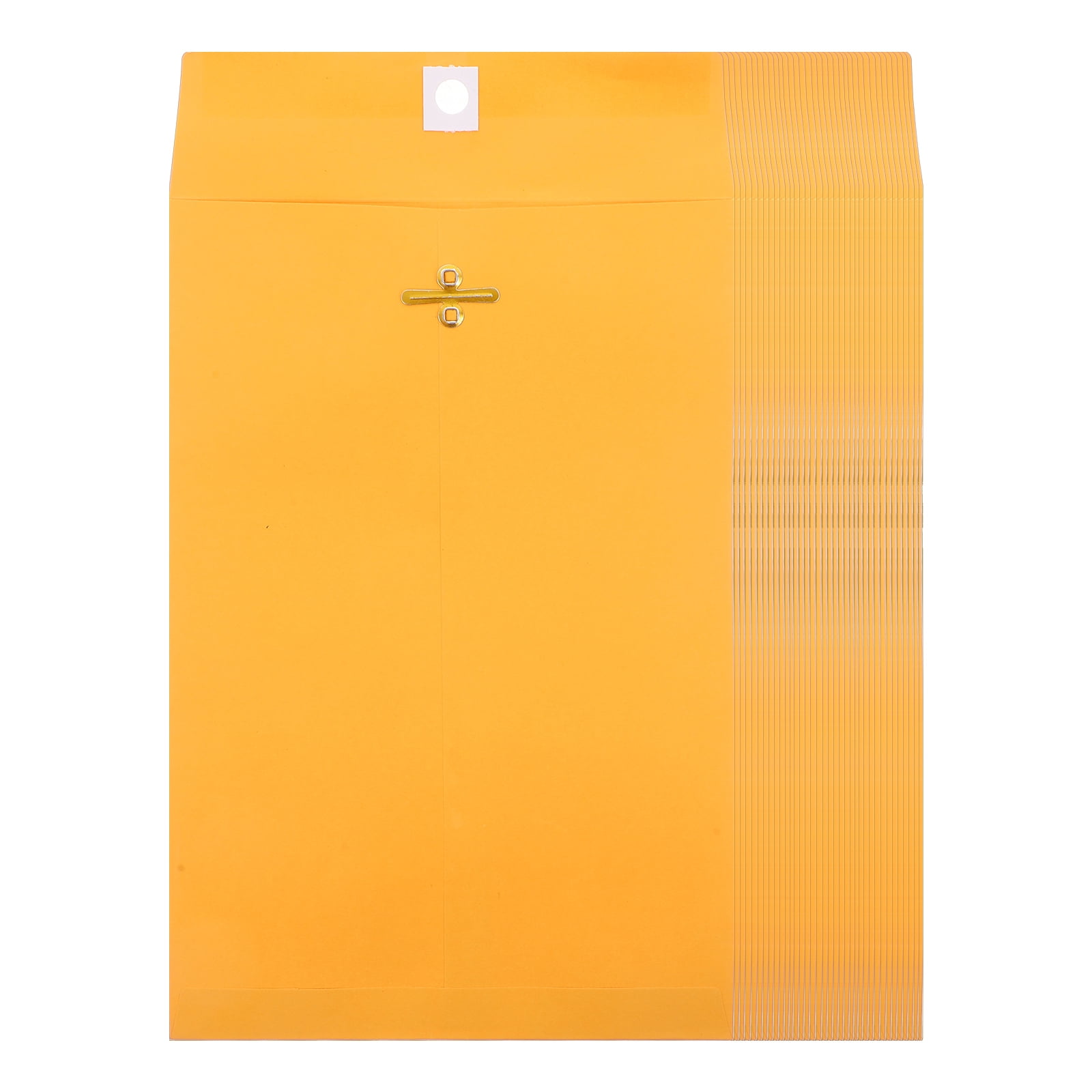LEXSOMEO 100pcs Clasp Envelopes Letter Size Envelopes Document Envelope For Storing Or Mailing Clasp And Gummed Closure Envelopes