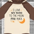 thumbnail image 4 of Inktastic I Love My Noni to the Moon and Back Boys or Girls Long Sleeve Baby Bodysuit, 4 of 5