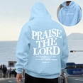 thumbnail image 1 of MHFRRA Sudadera con Capucha para Hombre, de Manga Larga, Informal, con Diseño Estampado, para Uso Diario, para El Hogar, Al Aire Libre, Senderismo, Otoño E Invierno, Tela Suave y Cómoda Azul, 1 of 6