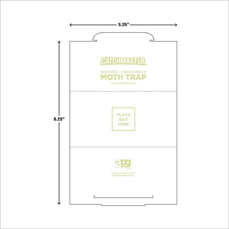 6 Pack) Eliminator Pantry Moth Traps, Pheromone Moth Traps, 2 Pack