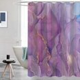 thumbnail image 4 of Abstract Shower Curtain Marble Colorful Shower Curtain for Bathroom Bathtub Home Decor with 12 Hooks 72"x72", 4 of 7