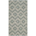 thumbnail image 2 of SAFAVIEH Courtyard Clark Chevron Indoor/Outdoor Area Rug, 2'7" x 5', Grey/Blue, 2 of 8