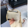thumbnail image 3 of Bolso de mano de paja pequeño para mujer, bolso de hombro, bolso de mano de paja ..., 3 of 5