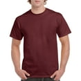 thumbnail image 1 of Gildan Mens Heavy Cotton T-Shirt, 5XL, Maroon, 1 of 3
