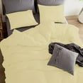 thumbnail image 2 of 1 Pcs Duvet Cover 100% Egyptian Cotton 1000 Thread Count with Zipper Closure & Corner Ties - Oversized Queen Size (98" x 98") Inch, Ivory Solid, 2 of 5
