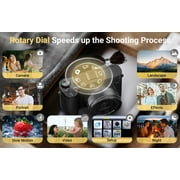 4K Digital Camera 64MP for Photography Autofocus Dual Lens Vlogging Camera for YouTube 32GB SD Card