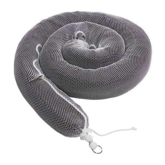 Pig Sorbent Boom, 24 gal, 5 in x 10 ft, Oil, Black, White, 4 PK BOM412