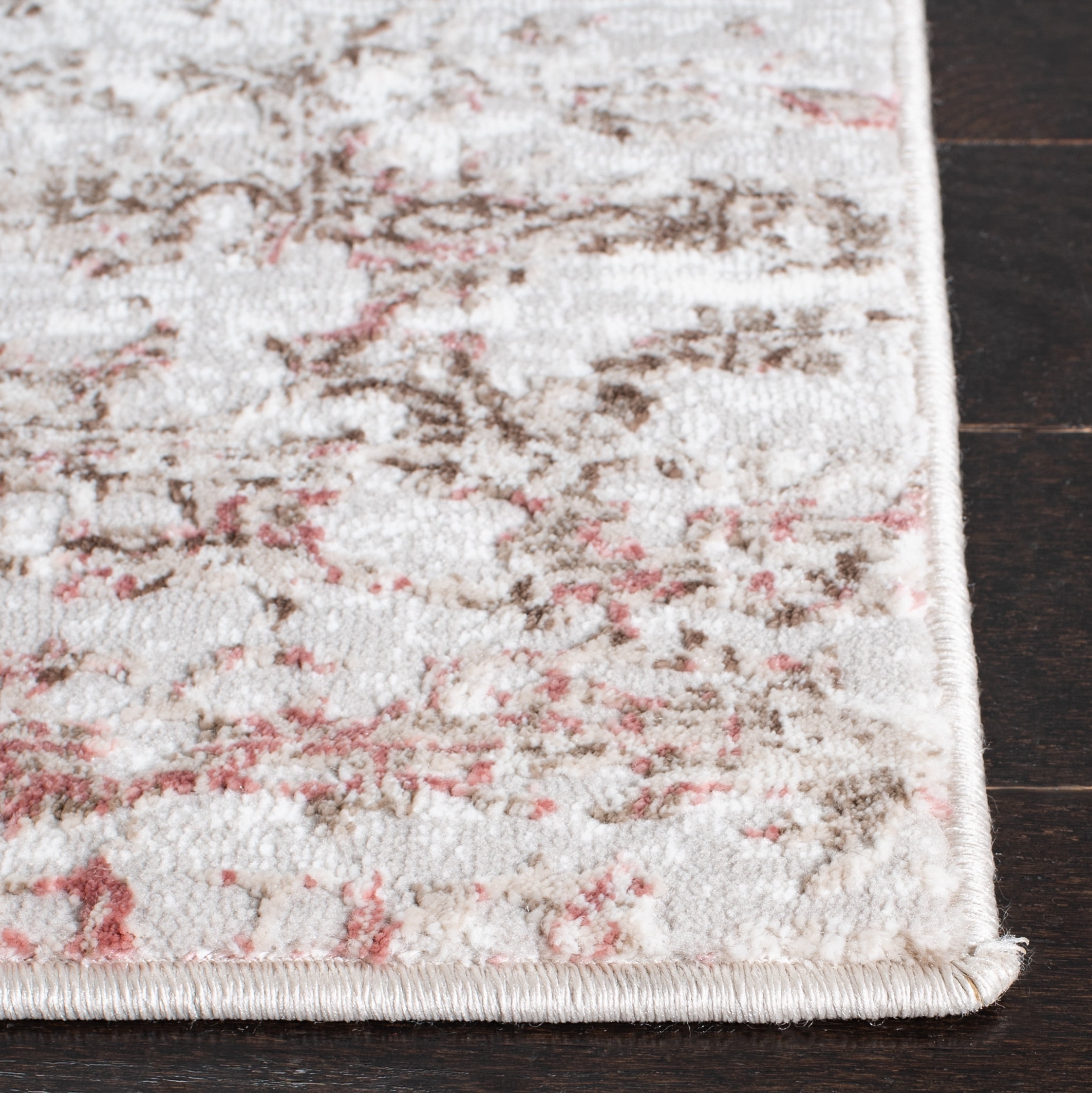 SAFAVIEH Meadow Beulah Abstract Area Rug, Beige/Pink, 9' x 12'