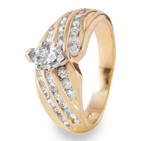 Foreli 1.5CTW Diamond 14K Yellow Gold Ring 7