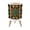 Color 1, variant on Small Trash Can with Lid Turquoise Brown Southwestern Tribal Geometric 1.8 Gallon Dog Proof Trash Can Round Garbage Can Waste Bin Wastebasket for Bathroom Bedroom Living Room