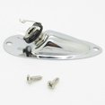 thumbnail image 1 of Swhmc Guitar Pickups Input Jack Chrome Oval Style 0.25-Inches Guitar Pickup Output Plug Socket for Fender Strat, 1 of 4
