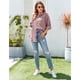 thumbnail image 4 of Blusa con bolsillo, camisa de pana para mujer, blusas holgadas de pana para mujer, blusa con cierre de botones, funcionalidad inteligente, 4 of 6