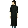 thumbnail image 3 of Phagun Casual Kurti Women Rayon Ethnic Designer Solid Bollywood Tunic Dress, 3 of 3