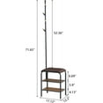 thumbnail image 4 of Coat Rack Stand Shoe Bench - 3 in 1 Coat Hall Tree with Shoe Storage With Benches Small Metal Shoes Shelf for Entryway Living Room Bedroom Hallway Mudroom, 4 of 7