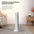 thumbnail image 4 of 30" Tower Fan 70°Oscillating Cooling Fan with Remote Control 3 Speeds 3 Wind Modes, 7.5H Timer, White, 4 of 9